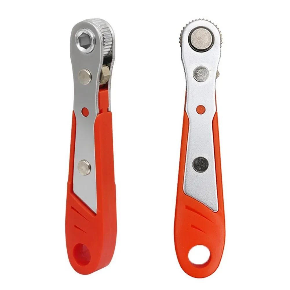 

1pcs 1/4inch Hexagon Ratchet Spanner Household Repair Wrench Screwdriver Two-way Adjustment For Machine Tool Maintenance