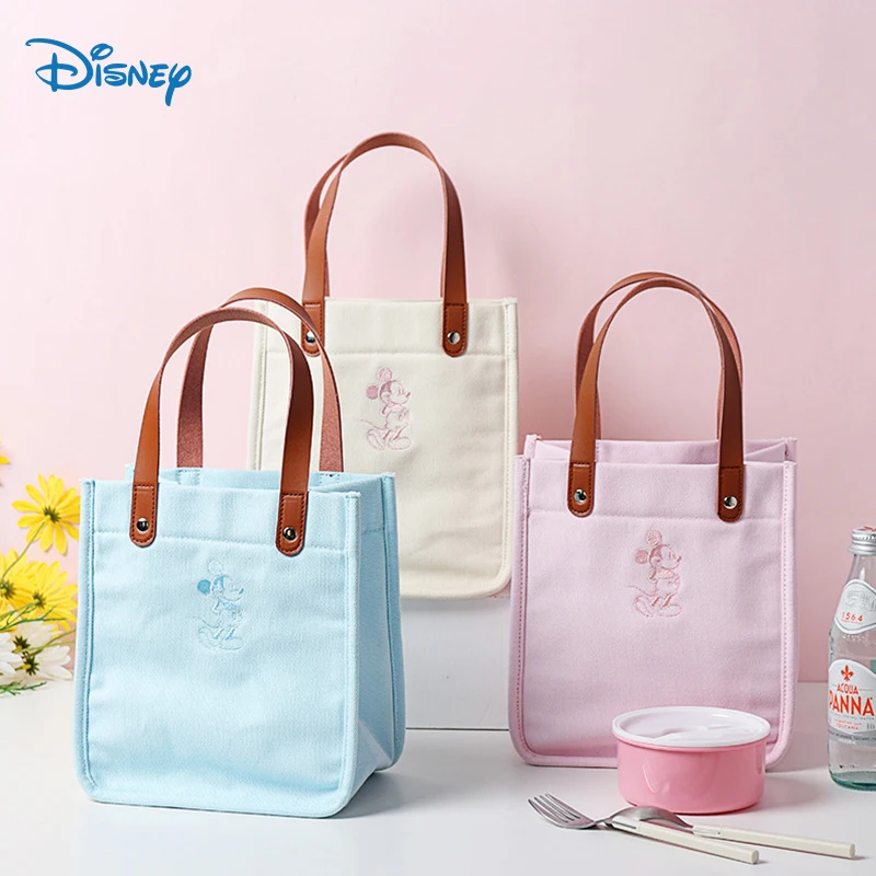 Disney Mickey Mouse New Canvas Boys Insulated Picnic Lunch Bag for