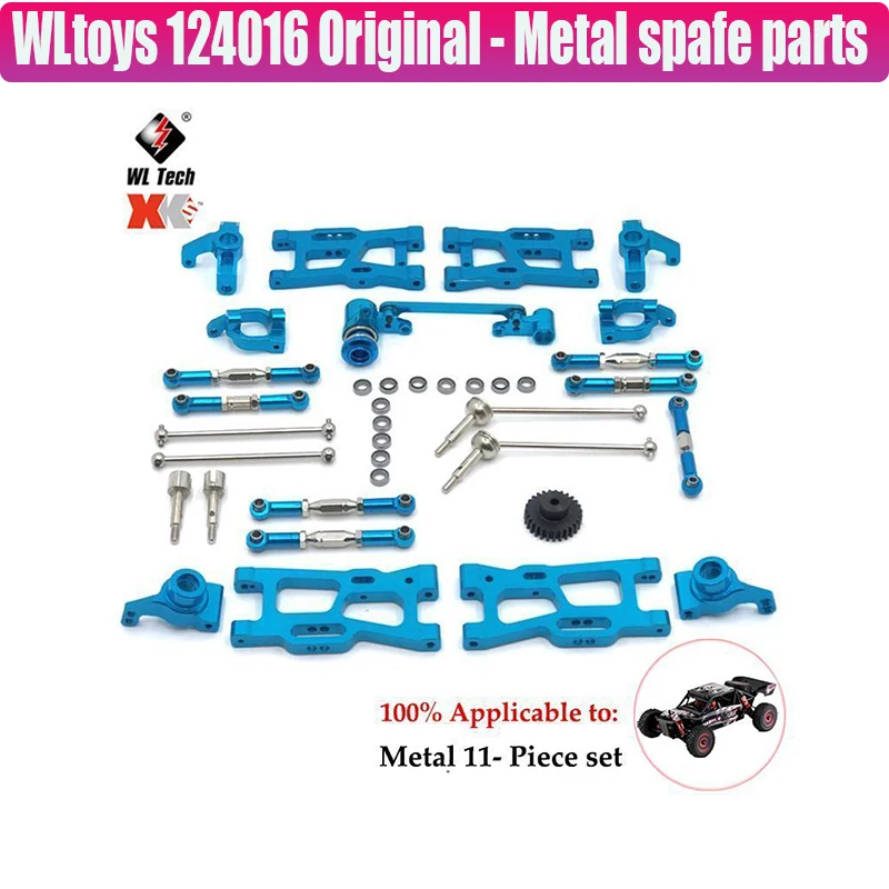Wltoys RC 자동차 업그레이드 부품용 고무 타이어 금속 휠 림 육각, 144001 144010 124007 124016 124019 A959 A959-B, 65mm, 4 개