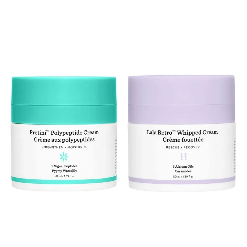 

2PCS Drunk Elephant Face Cream Protini Lala Retro Moisturize Cream Primer With Amino Acids Anti-wrinkle Face Care For Day Night