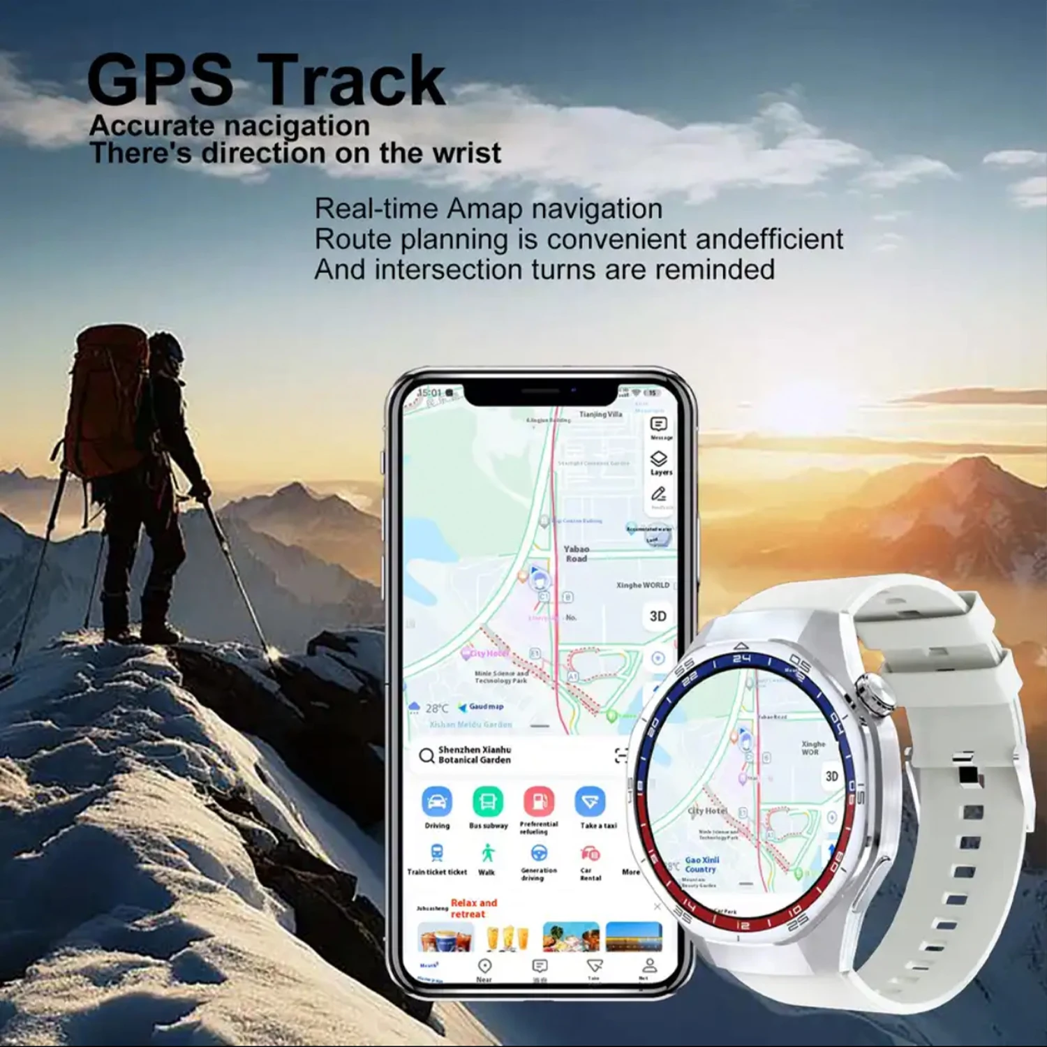 ȭ���� GT5 ���� GPS NFC ����Ʈ ��ġ ������ HD AMOLED ��ũ�� �ɹڼ� �������� ��ȭ IP68 ��� ������ Smartwatch �� �� HT32