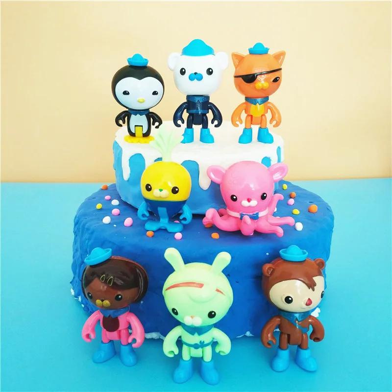 batman action figure The Octonauts Cartoon Baking Cake Decoration Set Children Birthday Party Plug-in Supplies Kid Anime Figures Kawaii Cup Cake Card batman action figure Action & Toy Figures