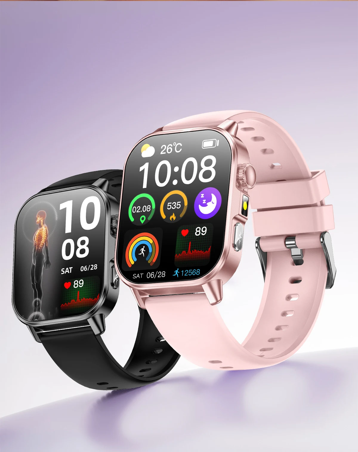 Micro Physical Examination Smartwatch Blood Pressure Uric Acid Blood Lipids Heart Health Analysis Smart Watches for Women 2026