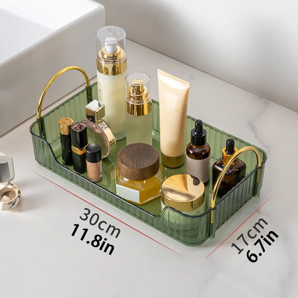 Elegant Makeup Storage Box for Bathroom, Toilet and Dressing Table Makeup pouch Brush holder makeup Makeup brushes holder Mirror 4