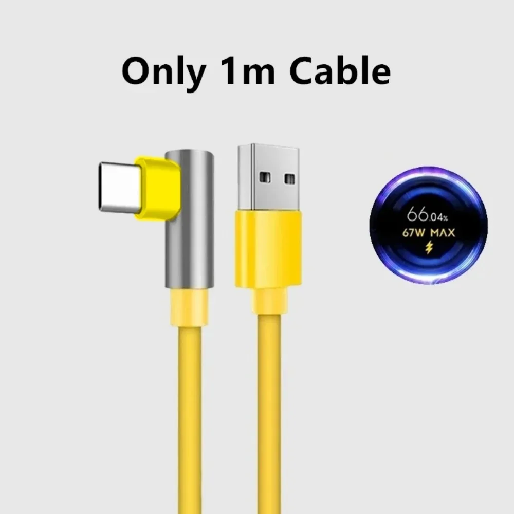 67W USB Fast Charging Charger Quick Charge 3.0 Wall Adapter with USB A To Type C Quick Charging Data Cables