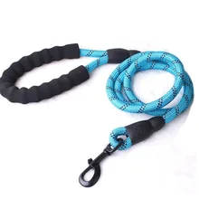 

NEW2022 NEW With Soft Padded handle Dog Walking Training Leash 1.5M Strong Dog Leashes Reflective Durable Dog Leads Rope
