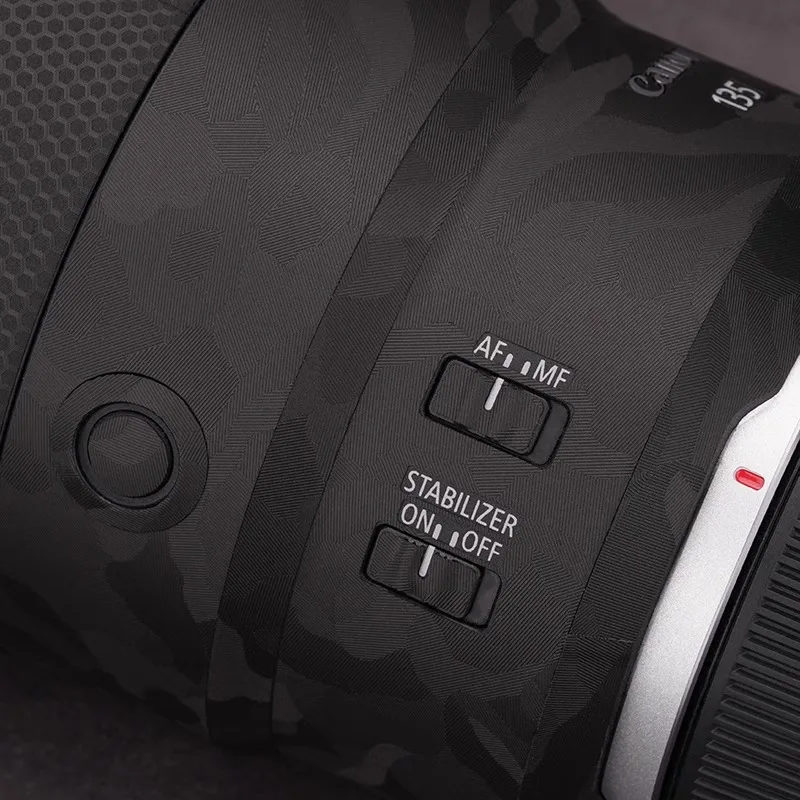 캐논 rf 135mm 스킨 캐논 RF 135mm F1.8 카메라 렌즈 스킨 긁힘 방지 카메라 렌즈 스티커 보호 필름 다양한 색상