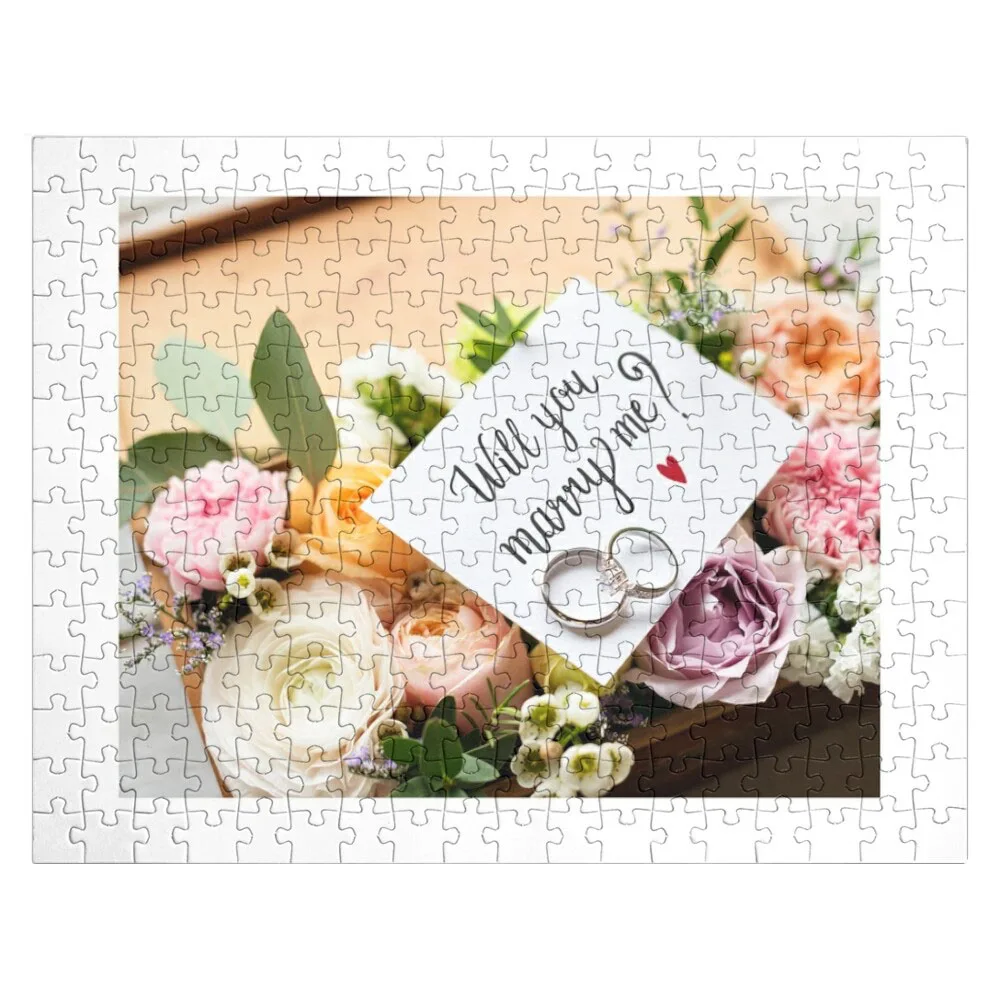 Will You Marry Me?Jigsaw Puzzle Personalized Photo Gift Christmas Toys Puzzle Works Of Art pan american building air mail vintage postage stamp jigsaw puzzle photo iq jigsaw custom works of art puzzle