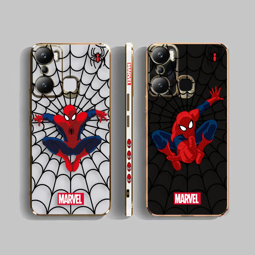 Marvel Spider Spider-Man Cover Smooth E-Tpu Custodia Per Telefono Infinix Tecno Pop Spark 6 7 8 10 20 Go 20C Camon 17 18 19 20 2 3 4 5 Custodia