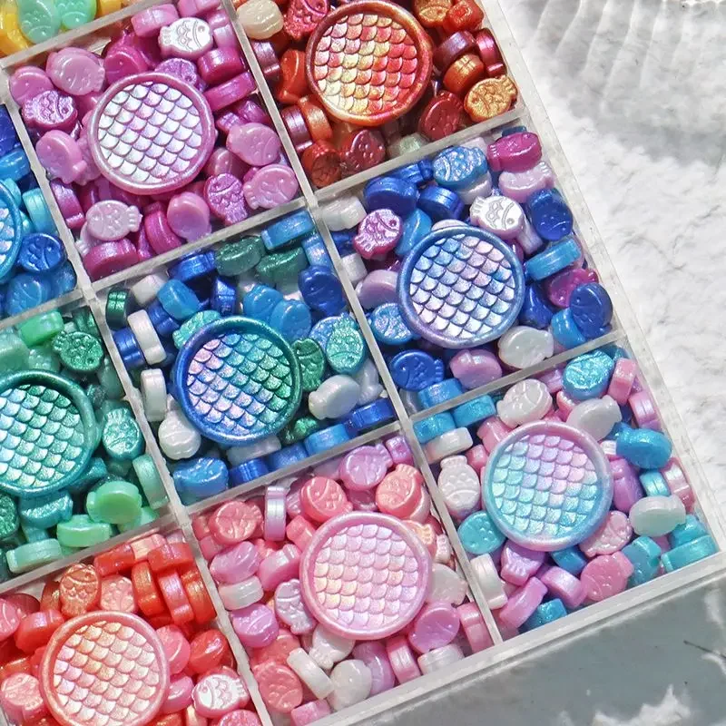 Colorful Wax Particles for Wedding Envelope Sealing