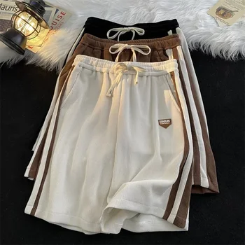 Casual Loose Striped Shorts 1