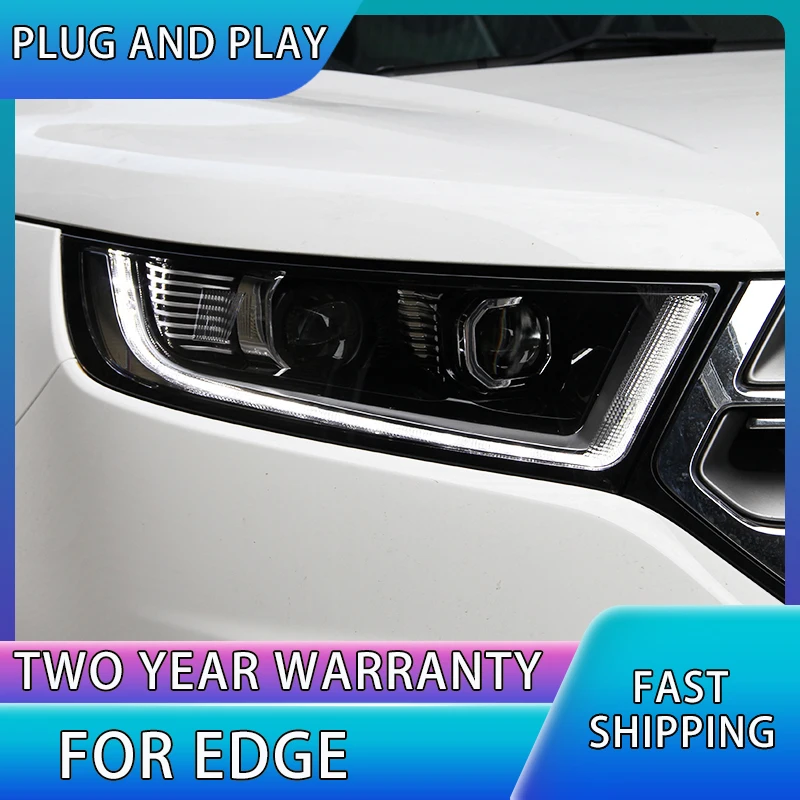 Car styling headlights for ford edge headlight 2015 2018 for edge head