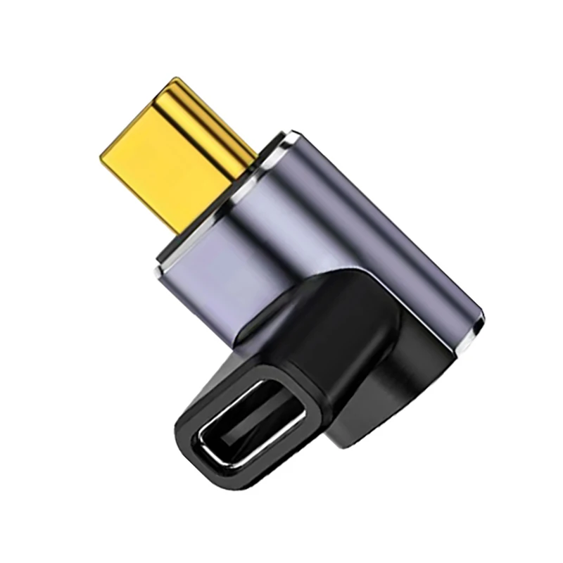 USB4.0 40Gbps 90° Type C Fast Charging & Data Adapter, 100W 5A, 8K Video Capable