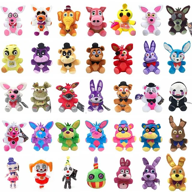 25cm plush toys FNAF Plush Toys Freddy Bear Foxy Chica Bonnie