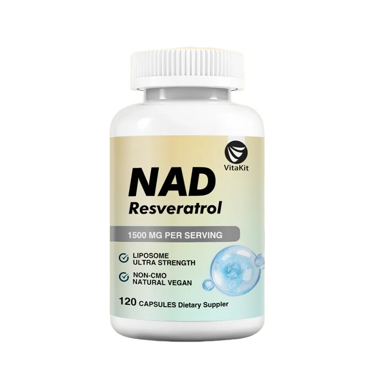 NAD 1500mg Capsules Liposomal NAD+ Supplement With Resveratrol Help Support Cell Regeneration Natural Energy Focus and Memory Nad Supplement