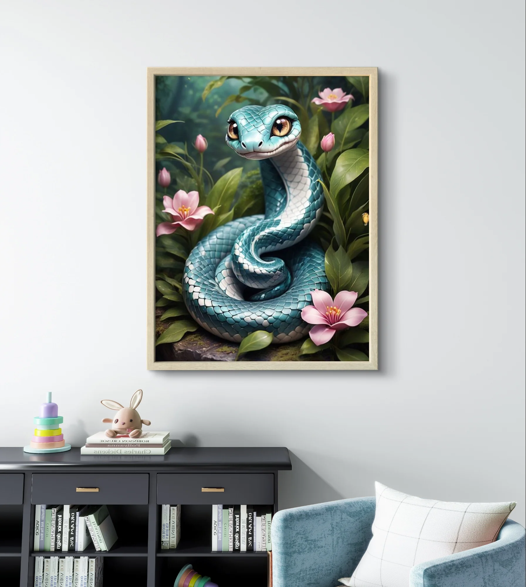 Viper Cobra DIY 5D Diamond Painting Snake Pattern Diamond Embroidery Mosaic Oil Painting Handicraft Home Decor