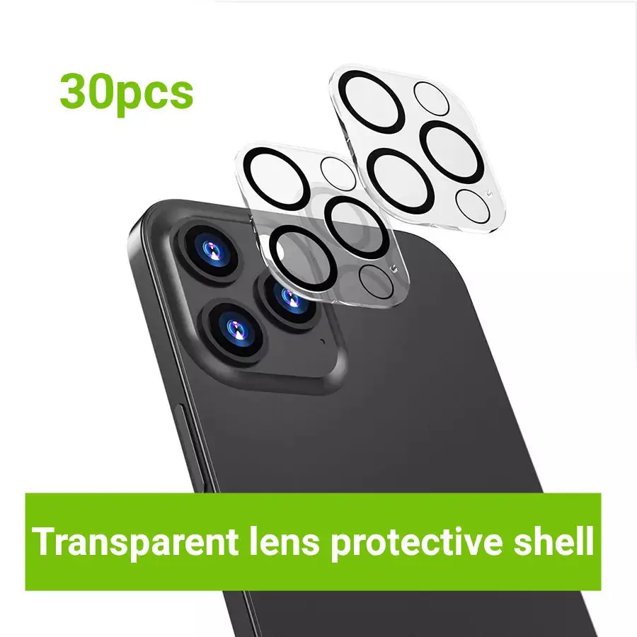 30Pcs Lens Film Toughened Glass For Phone 14 13 12 Pro Max Xs Xr Transparency