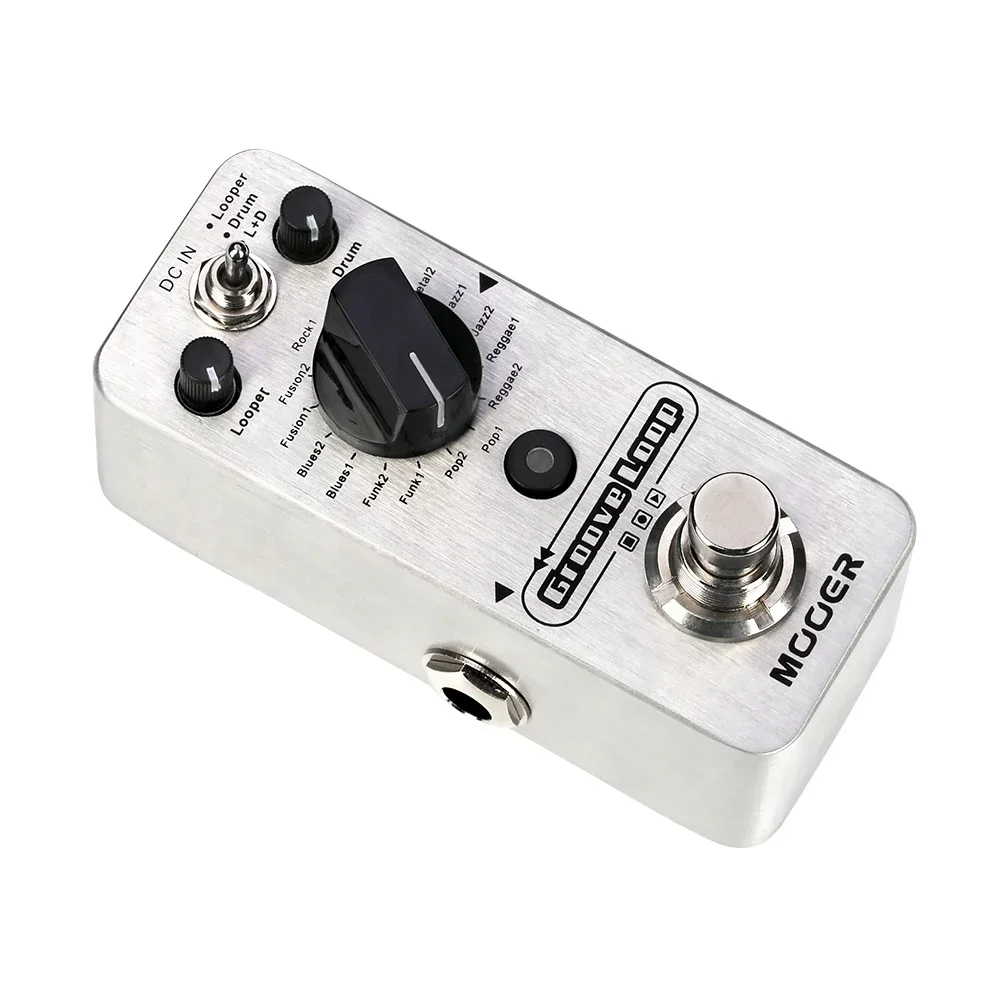 MOOER Groove Loop Guitar Effect Pedal Drum Machine Looper Pedal Max 20min Recording Time Tap Tempo Processor Guitar Accessories