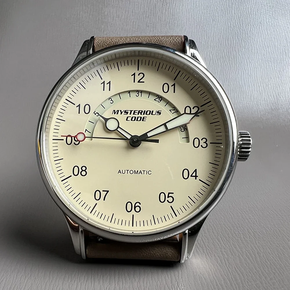 

Винтажные автоматические часы PT5000, мужские механические наручные часы с таинственным кодом, деловые часы 42 мм, мужские ретро часы ETA 2824, роскошные часы