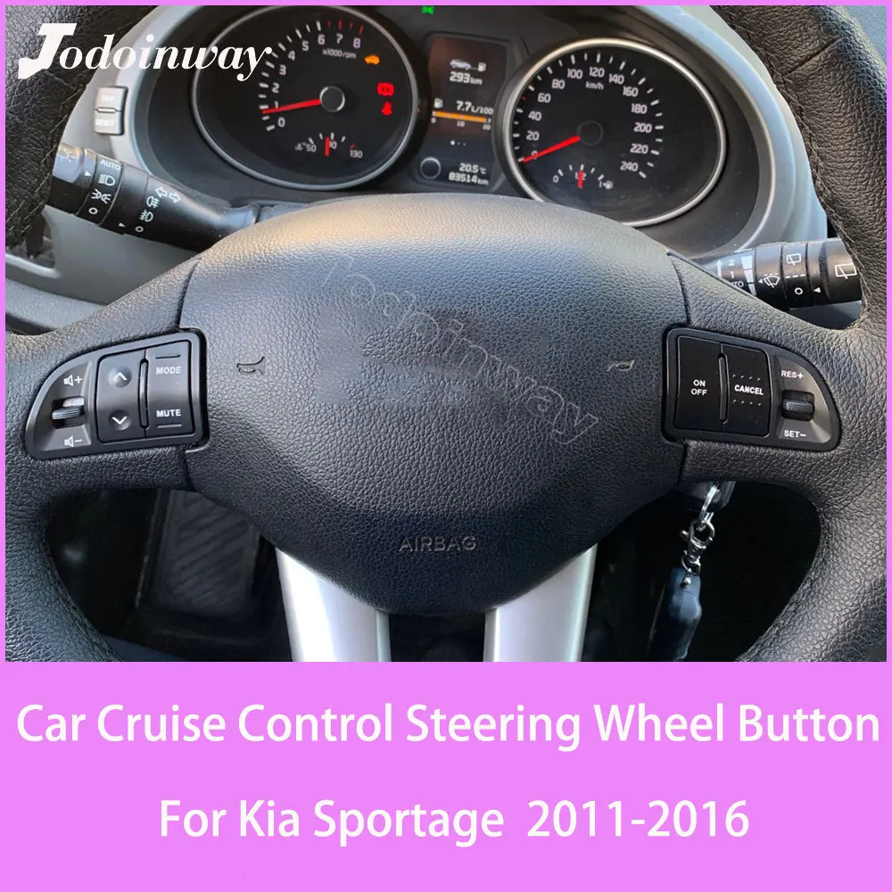 

Multi-Function Steering Wheel Cruise Control Button Car Telephone Audio Volume Switch Accessories For Kia Sportage SL 2011-2016