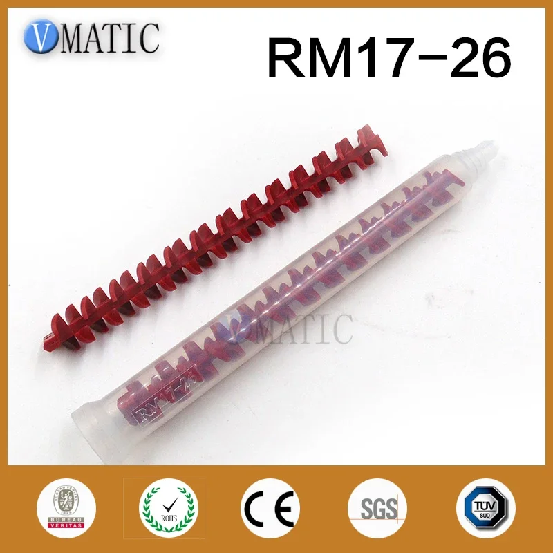 Free Quality 5Pcs Resin Static Mixer RM17-26 Mixing Nozzles For Duo Pack Epoxies