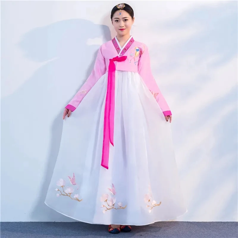 

Traditional Women's Graduation Dance Hanbok New Costume Korean Dance Performance Clothing Improved Korean National Costume Stage