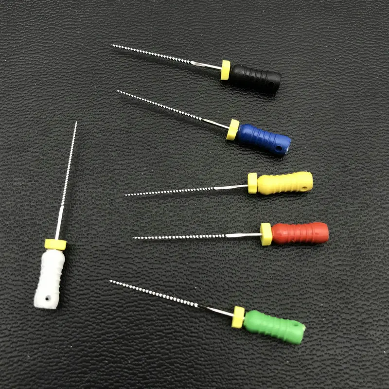 10boxes Endodontic Root Canal K Files (Hand Use) Dental K-File/H-File 21mm/25mm31mm files Endodontic Instruments Dentist Tools 6