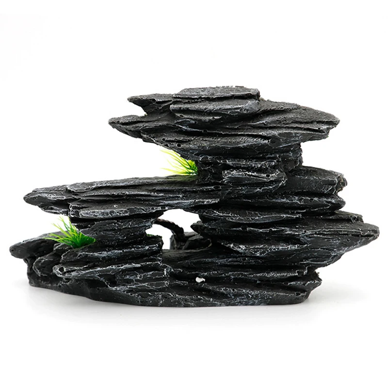 Creative rockery Fish Tank Ornaments Decoration Landscaping Resin Rockery Aquarium Resin Rockery Home Crafts Ornaments D9261
