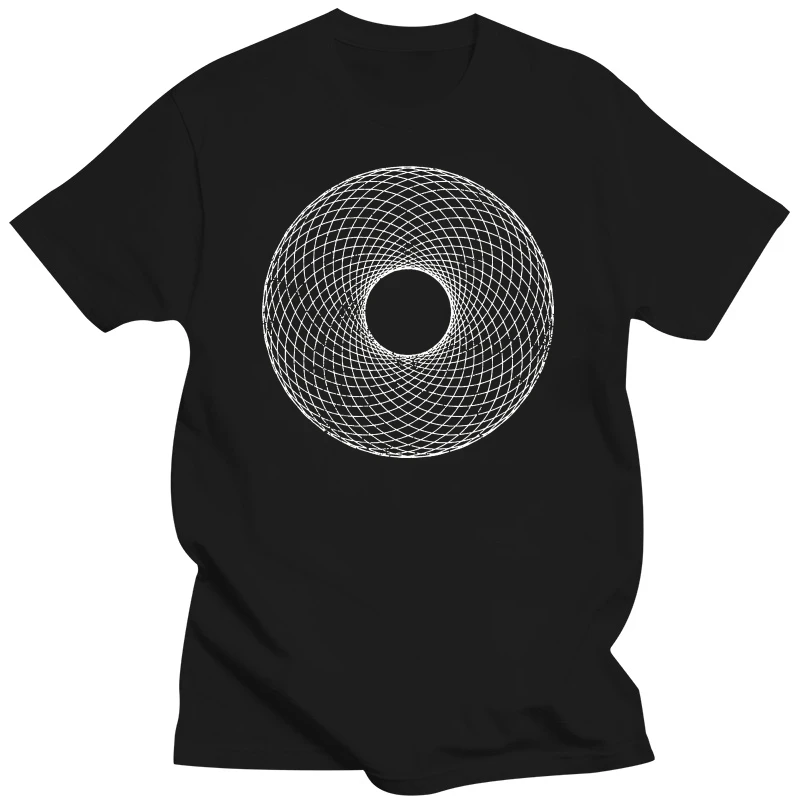 T-Shirt A Spirale A Ciambella Hypnose Maze Labirinto Mystic Leave
