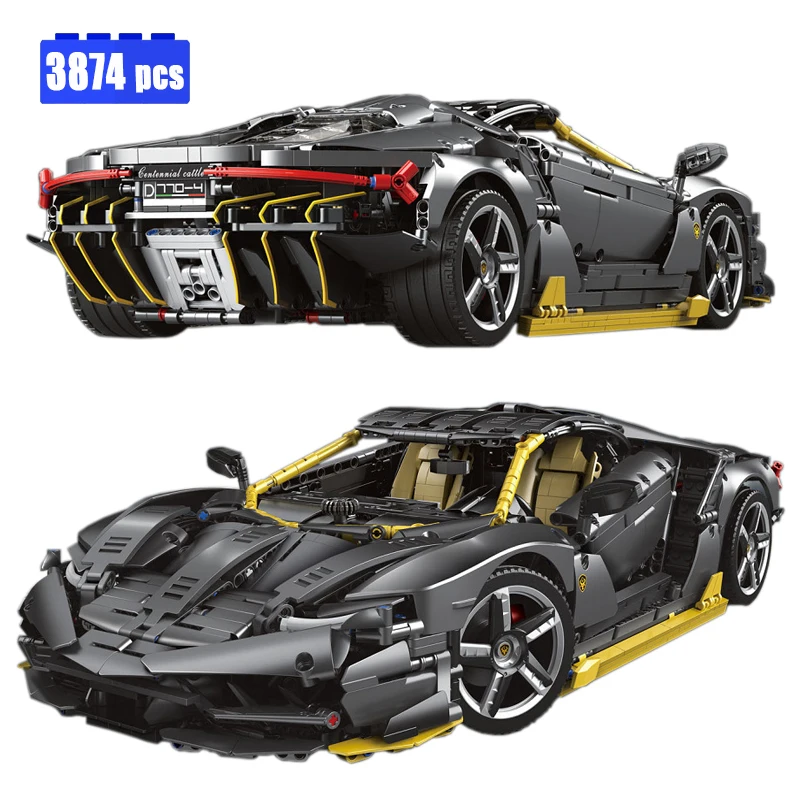 

3874 шт., Детский конструктор «суперкар», в масштабе 1:8