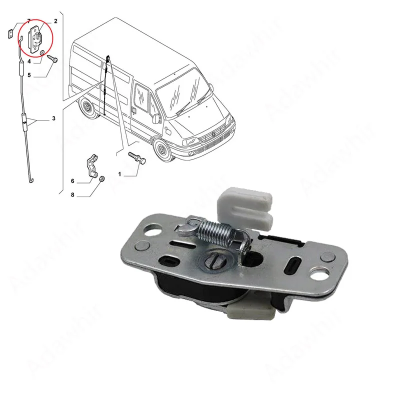 Slide The Door on The Door Lock for Citroen Jumper Fiat Ducato Peugeot  Boxer MK1 MK2 1994 - 2006 1349983080 - AliExpress