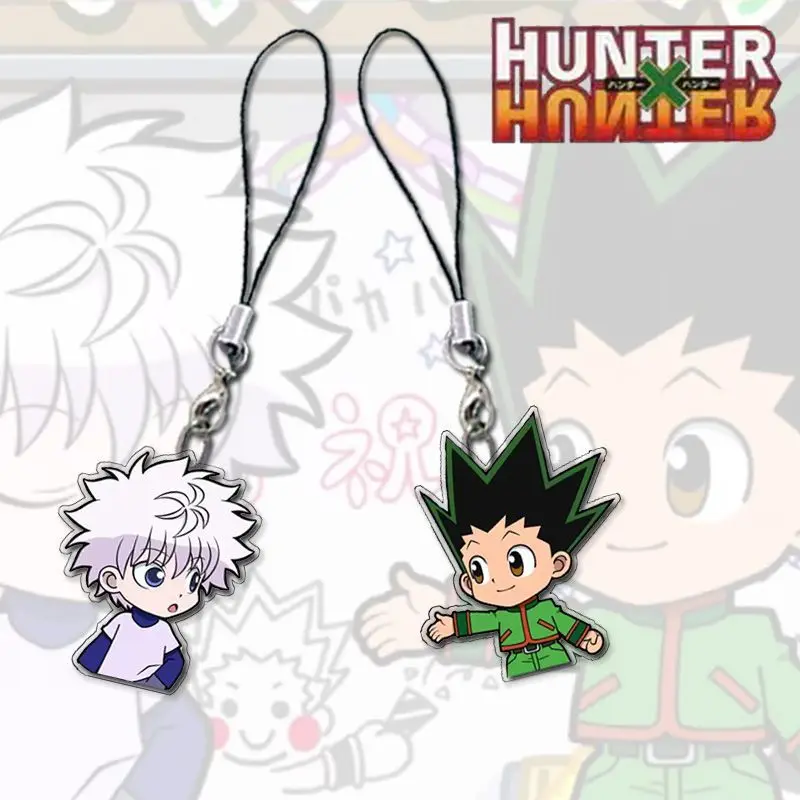 Cinturino per telefono in stile cartoon Hunter x Hunter, ciondolo per telefono di Killua e Gon, alta qualità, unico, anti-caduta, design per coppie, minimalista - immagine 4