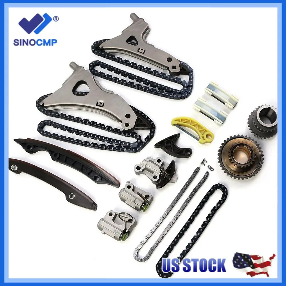4pcsTimingChainKit2pcsSprocket3pcsTimingTensionerGuidefor