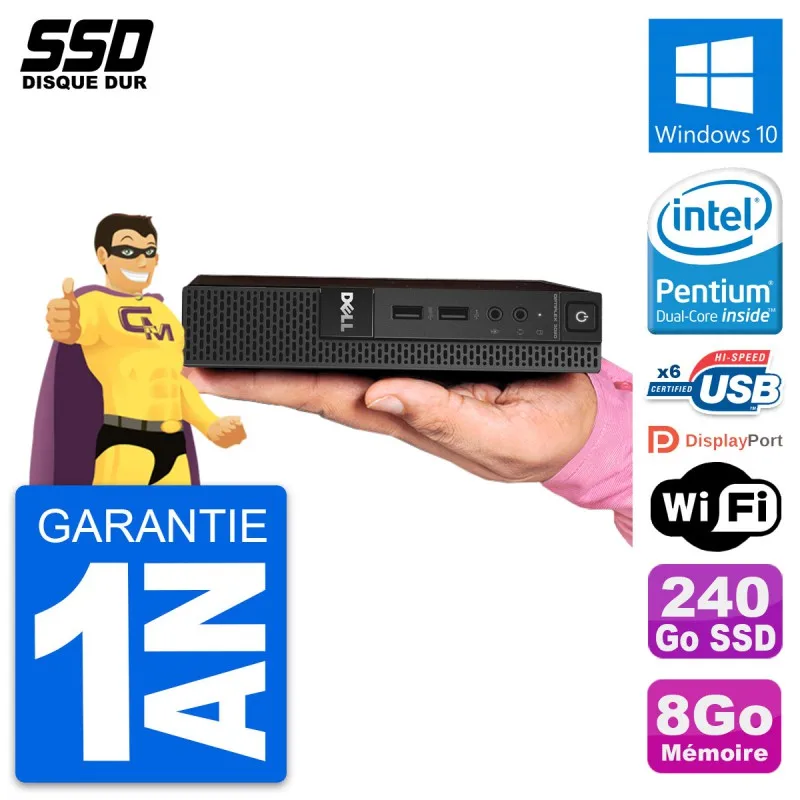 Ultra Mini Pc Dell 30 Micro Usff G3250t Ram Gb Ssd 240go Windows 10 Wifi Aliexpress Computer Office