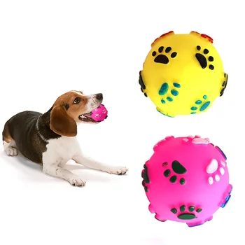 Pets Interactive Ball Teeth Chew Sound Ball Bite Resistant Squeak Dog Toy for Puppy Small Medium Large Dog Accessories