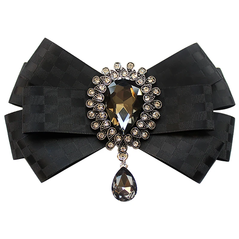 Camicia in georgette con fiocco e strass Donna, Nero | TWINSET Milano