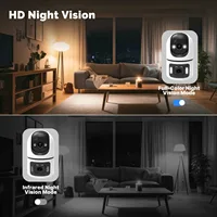 Caméra IP WiFi 8MP à double objectif avec support réglable, caméras de surveillance sans fil, Onvif, Zoom 10X, moniteur pour bébé YOOSEE 5