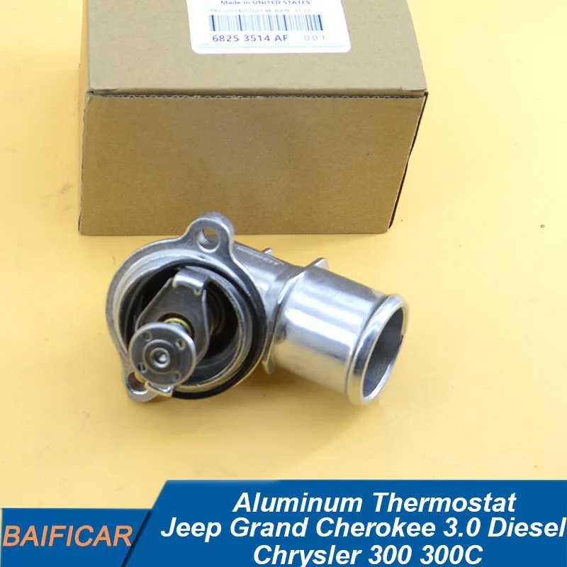 Baificar Aluminum Thermostat 68253514AF,68147599AA,68253457AA For Jeep Grand Cherokee 3.0 Diesel Chrysler 300 300C