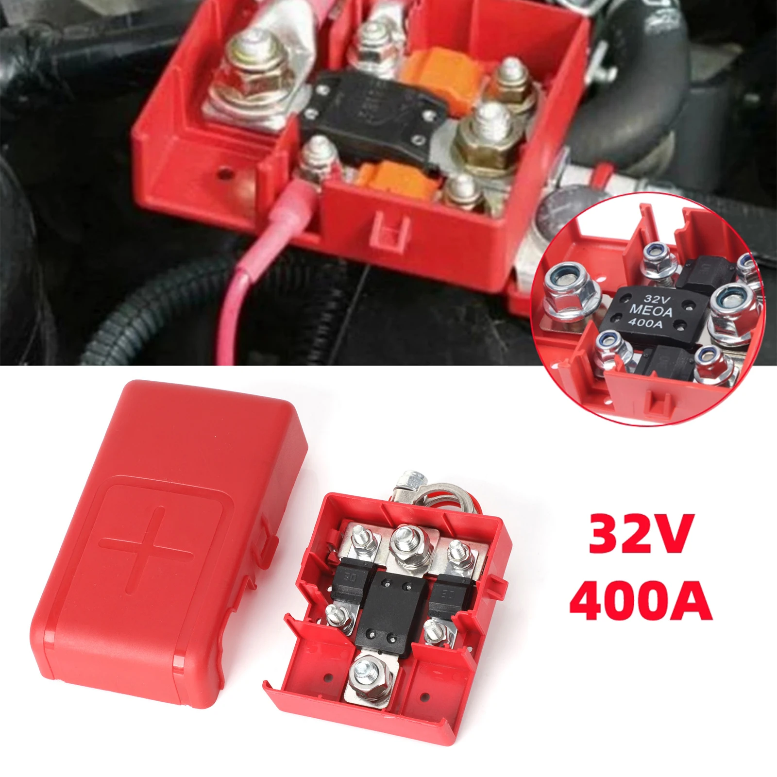 Car Quick Release Fused Battery Distribution Terminal Clamp Pile Head  Connectors 32V 400A for Caravans camper Boat Truck