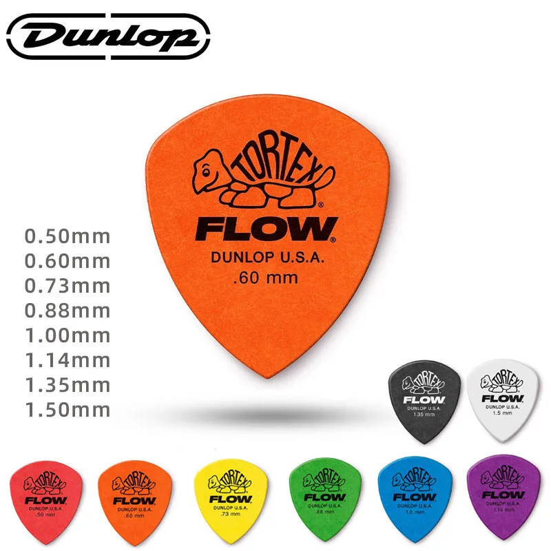 

Dunlop Pick. 558R FLOW TORTEX material non-slip scrub guitar pick. Thickness: 0.50/0.60/0.73/0.88/1.00/1.14/1.35/1.50mm.