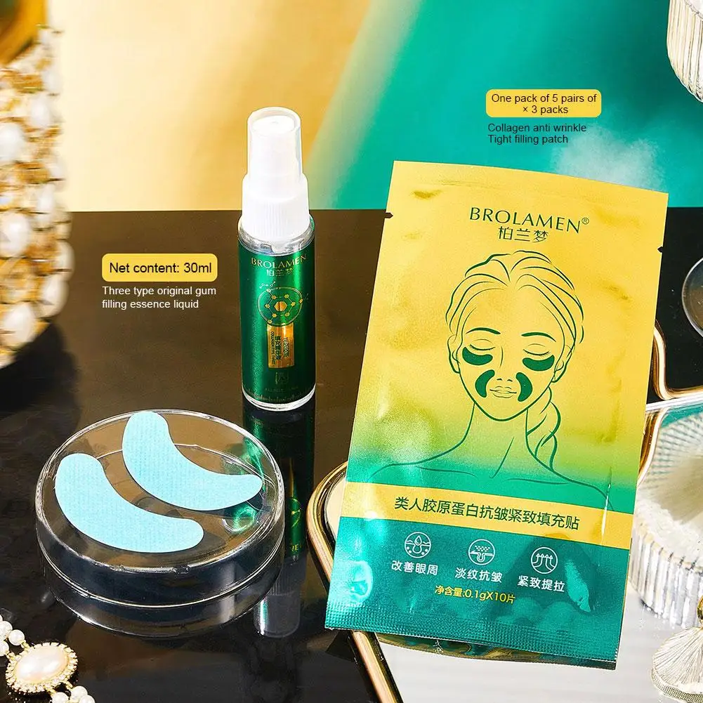 

Новинка, корейский коллаген для кожи вокруг глаз, 30 шт, коллагеновая пленка и 1 шт. Сыворотка для подтяжки коллагена, уход за кожей вокруг глаз против морщин, патч L7Y3