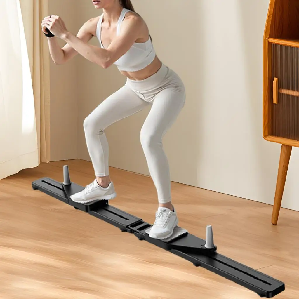 Leg Exercise Machine with Resistance Band Push up Bar System