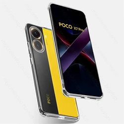 Premium TPU Soft Cover with Protective Glass and Camera Screen Protector for Poco X8 Pro 5G (Only 1phone case)