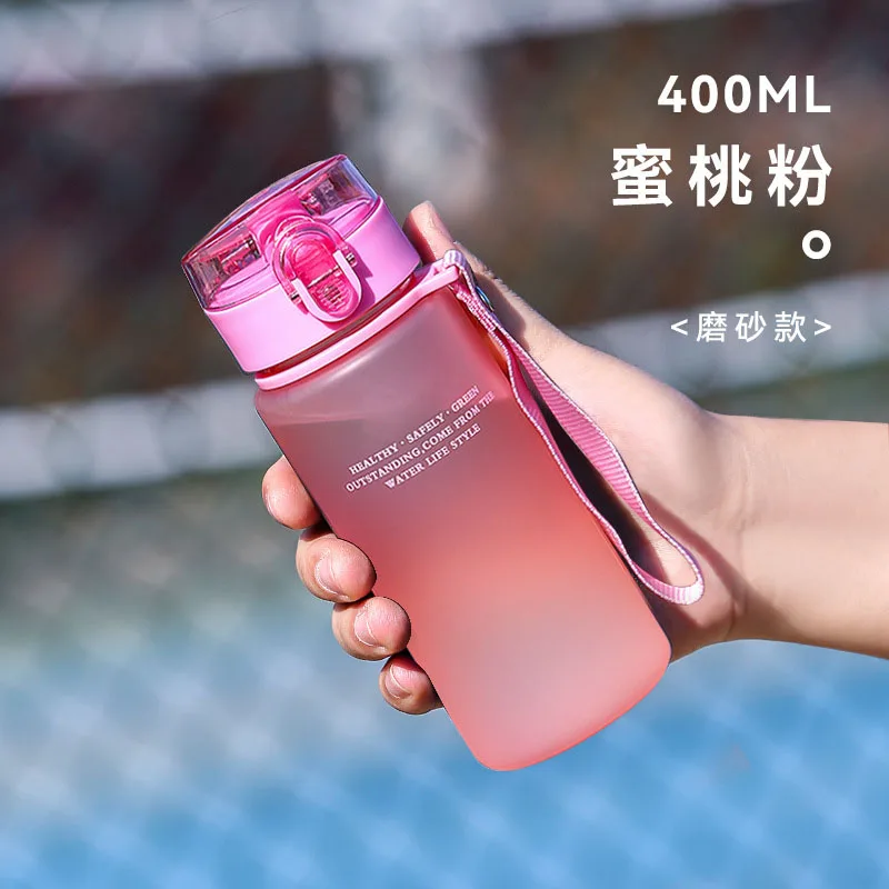 Kitchen Water Bottles Water Cup Plastic Men's Summer Sports Fitness Women's Outdoor Student Children New Creative Cup Drinkware