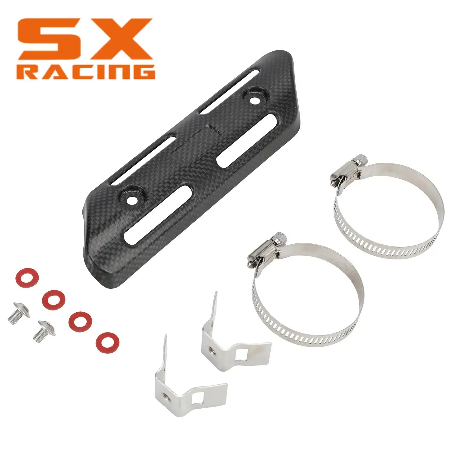 

Крышка выхлопной трубы мотоцикла, углеродное волокно, защита от ожогов, тепловая защита, универсальная защита для KTM, HONDA, KAWASAKI, YAMAHA, SUZUKI