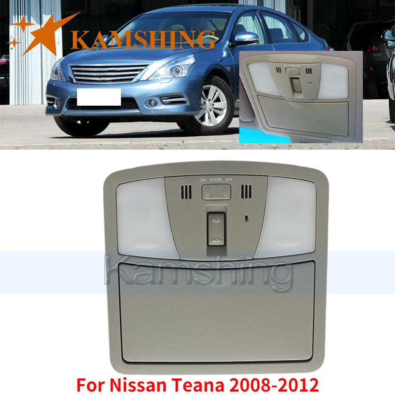 

Kamshing For Nissan Teana 2008-2012 Interior Reading Light Indoor Dome Lamp Switch Roof Ceiling Reading Light Indoor Lamp