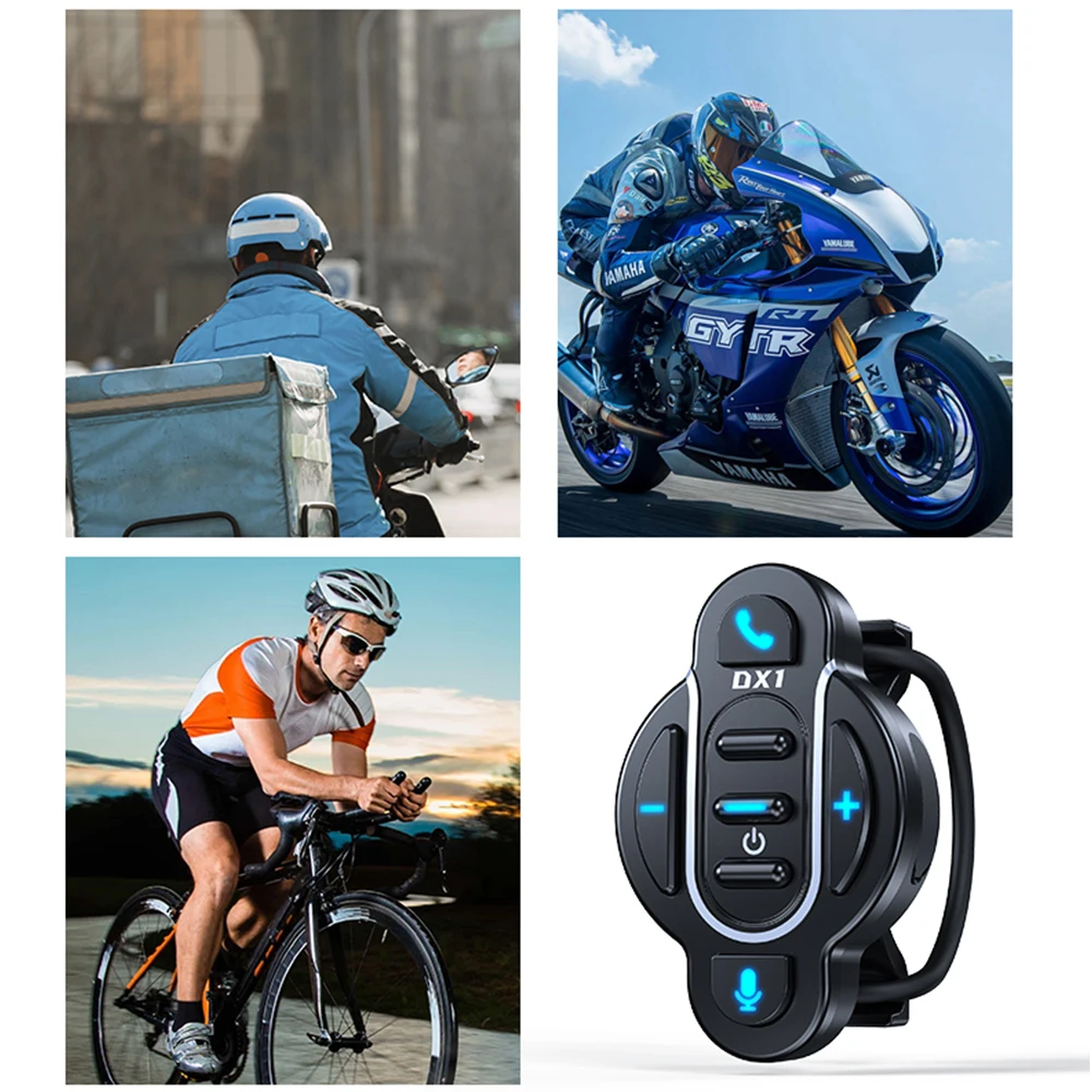 Wireless media controller universal smart Bluetooth 5.4 remote control waterproof for helmet earphone motorcycle bike handlebar