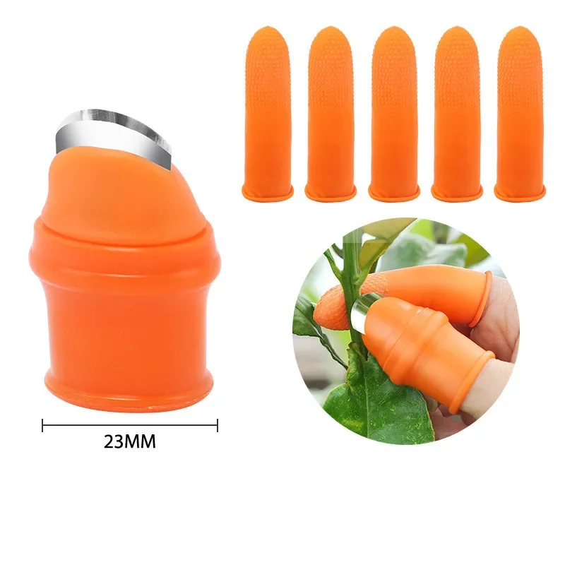 Vegetable Cutter Garden Tool Finger Protector Finger Guard Multifunction Kitchen Cutter Vegetables Separator Thumb Cutter Gardening Pruning Shears Picking Plant
