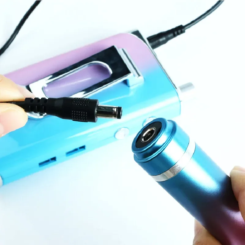 Double-ended Nail Sander Handle Connection Cabl DC Port Nail Sander Replace Spring Wire Double-headed 1/1.5M Universal Nail Line 2