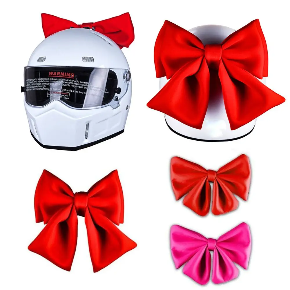 Deformation Cotton Bow Fittings Helmet Modeling Motorcycle Helmet Decoration Helmet Decoration Electric Bicycle Bowknot